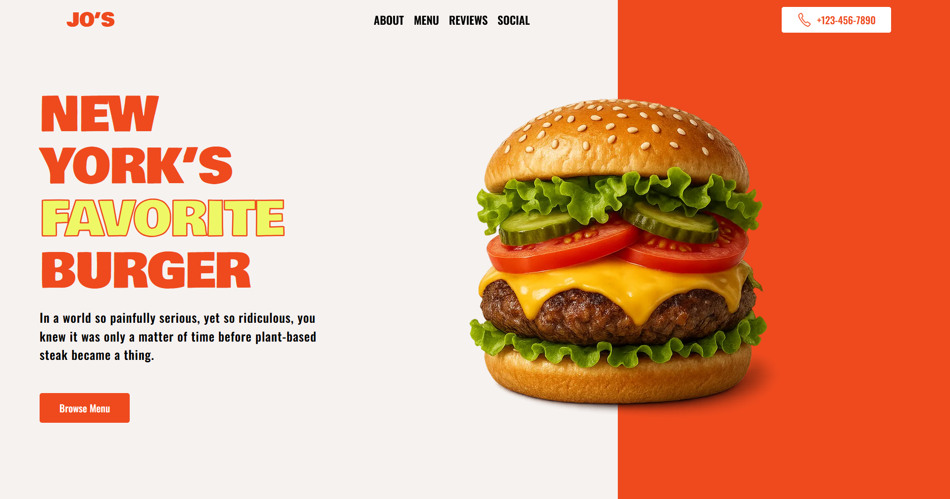 Restaurant Landing Page